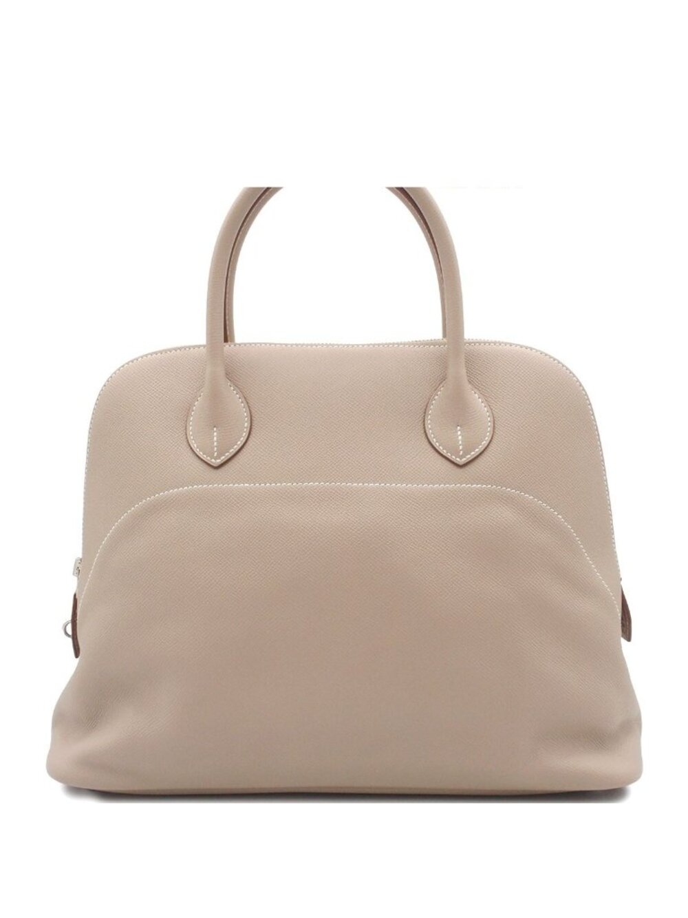 Hermes Bolide 35 Relax Argil Silver Epsom Handbag